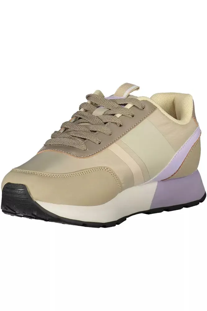 U.S. POLO ASSN. Beige Polyethylene Women Sneaker