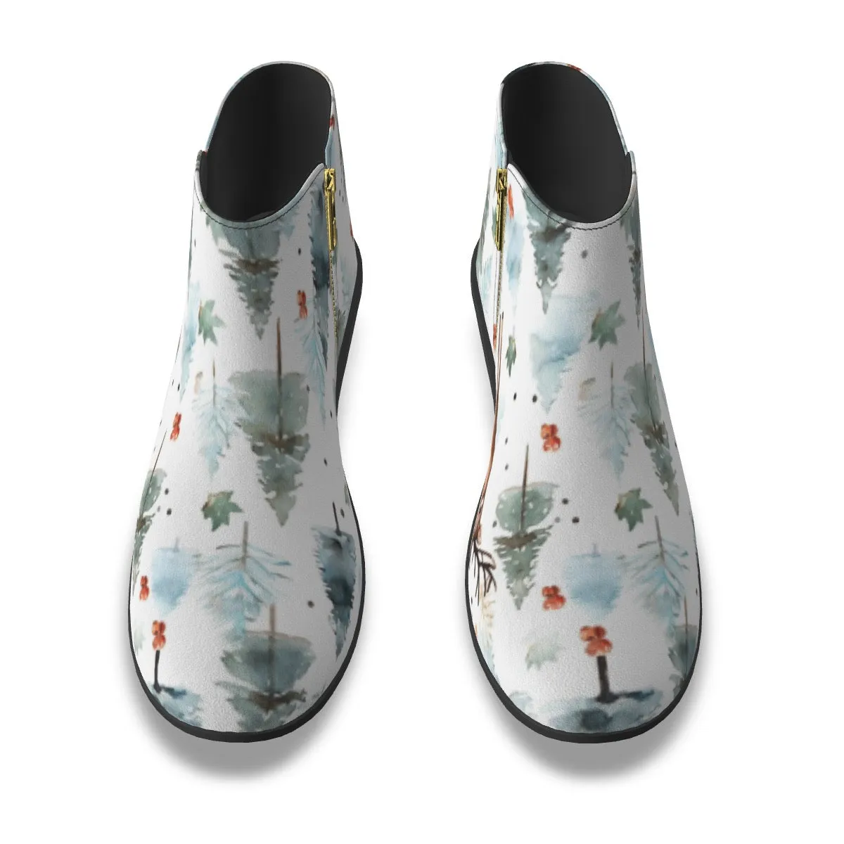 Women's Fashion Boots Christmas print