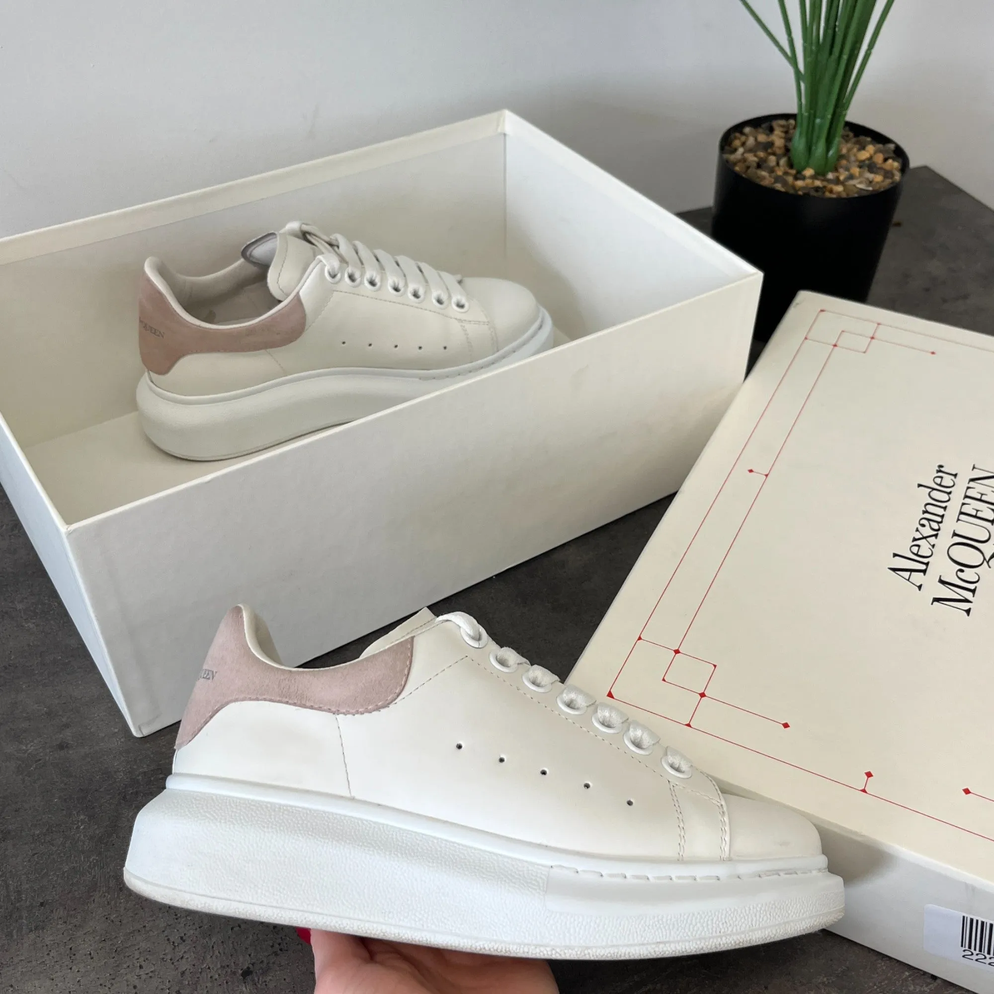 Women's Oversized Low Trainers White Size EU 35 / UK 2